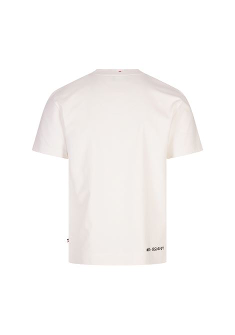 T-Shirt Bianca Con Logo e Coordinate MONCLER GRENOBLE | 097-8C00001 89AW1041